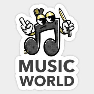 Music World Sticker